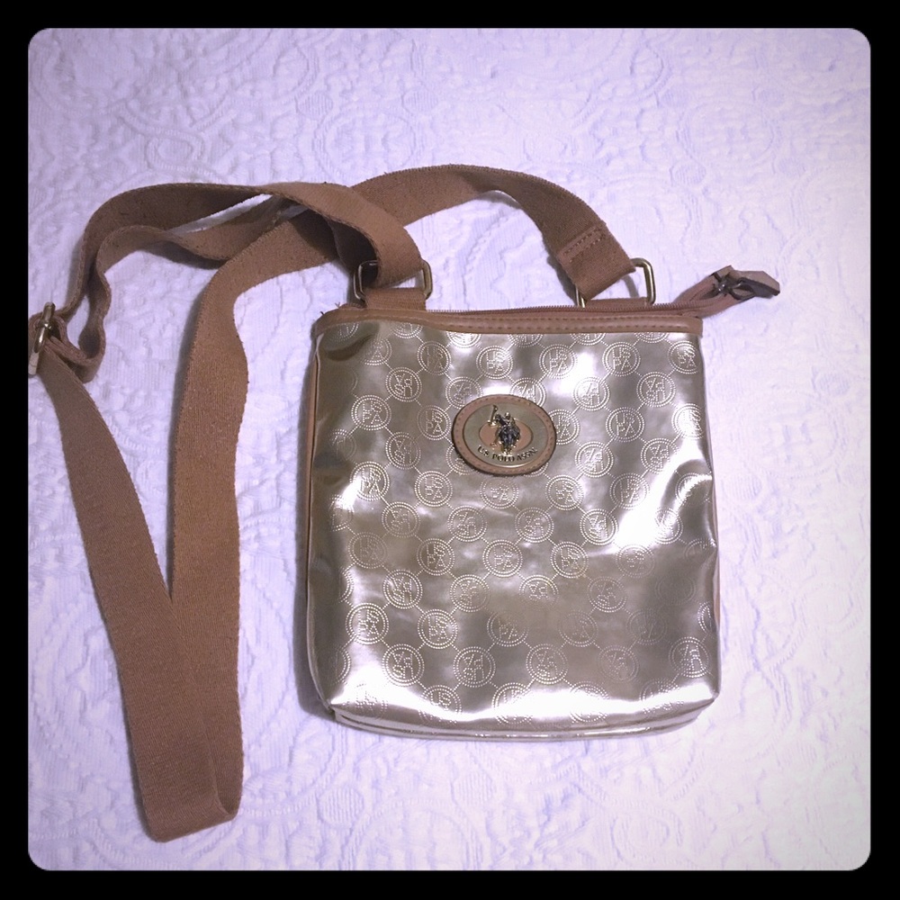 Sporty Gold Crossbody Bag